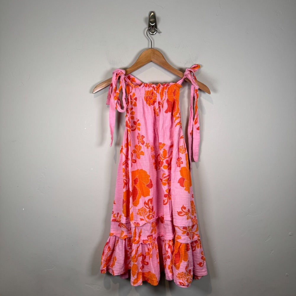 Free People Fleur Printed Tunic Petal Combo Floral Dress Size Medium‎ Sleeveless
